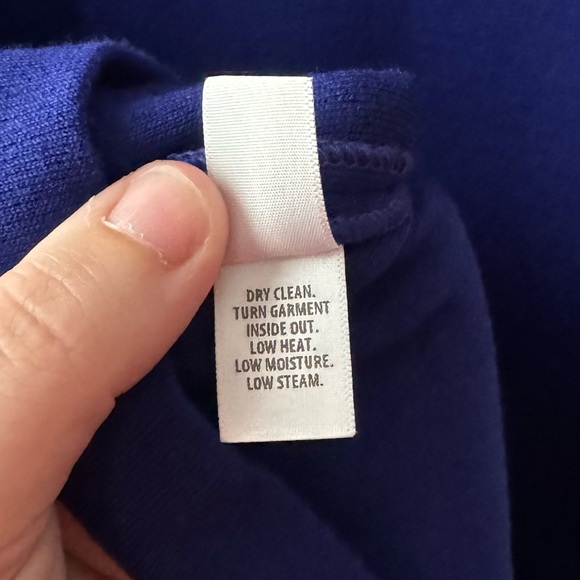 St. John | NWOT Wool Blend Blue Milano Knit Sheath Dress - Picture 11 of 11